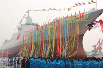 Trung Quốc bắt đầu đóng mới tàu khu trục Type-055 thứ 6