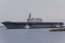 Tàu chiến lớn nhất Nhật Bản ra biển thử nghiệm