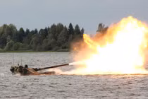 Pháo Sprut-SD hỗ trợ hỏa lực cực "chất" cho hoạt động đổ bộ