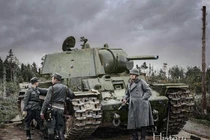 Cuộc chạm trán đầu tiên giữa lính Đức với xe tăng KV Liên Xô