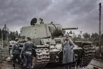 Cuộc chạm trán đầu tiên giữa lính Đức với xe tăng KV Liên Xô