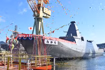 Hải quân Nhật Bản nhận khinh hạm Mogami với tốc độ 'nhanh chóng mặt'