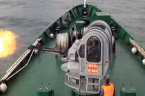 Mục kích tàu Cảnh sát biển Việt Nam bắn súng, pháo