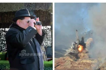 Quân đội Triều Tiên tập trận bắn pháo dữ dội