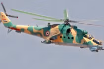 Trực thăng Mi-24D Syria bỏ bom oanh tạc phiến quân IS