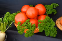 Độc đáo rau sạch Đà Lạt lên giỏ quà Tết