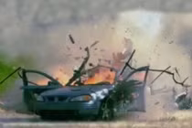 Súng máy M2 phá nát ô tô trong chớp mắt