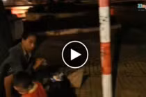 Tận mắt phụ nữ bế trẻ nhỏ xin tiền chích ma túy