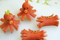 Biến xúc xích thành sinh vật biển đáng yêu chẳng nỡ ăn