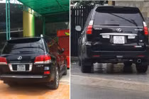 Hai xe Lexus cùng chung một biển số