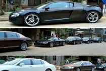 Lác mắt dàn xe sang của đại gia vùng cao Việt