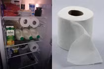 Đặt 2 cuộn giấy vệ sinh vào tủ lạnh, mẹo nhà nào cũng nên biết