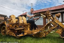 Chiêm ngưỡng mẫu Chopper bằng gỗ độc nhất thế giới