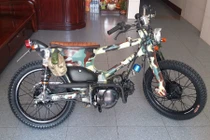 Honda Cub độ phong cách bộ đội độc nhất VN