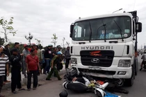 Container tông nhiều xe máy ở Long An: Phanh xe hoạt động bình thường