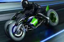 Mô tô điện Kawasaki siêu độc với 2 tư thế ngồi