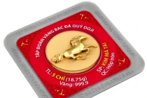 Vàng in hình ngựa chờ khách mua ngày Vía Thần Tài
