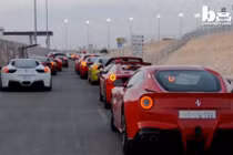 Đại gia Trung Đông mang hàng chục siêu xe ra khoe