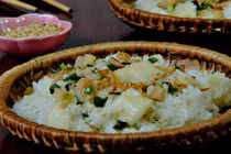 Cách nấu xôi sắn thơm nức mũi nhìn thôi cũng thèm