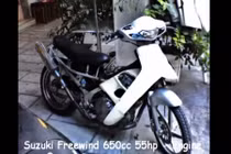 Kinh ngạc Suzuki FX 125cc độ khủng lên 650cc