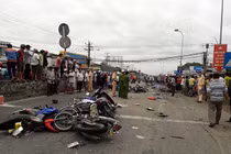 Container tông nhiều xe máy ở Long An: Tài xế dùng ma túy và rượu