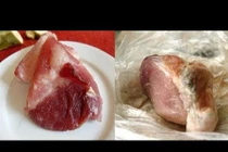 Hóa chất rẻ bèo biến thịt thối thành tươi trong nháy mắt