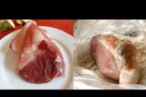 Hóa chất rẻ bèo biến thịt thối thành tươi trong nháy mắt