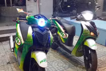 Cặp đôi Honda SH “trà xanh” bảnh bao giữa Sài Gòn