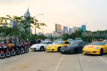 Dàn xe đắt tiền trong lễ cưới nữ ca sĩ Thu Thủy