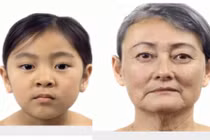 Bé gái biến thành bà lão chỉ trong năm phút