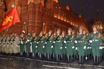 Đoàn Quân đội nhân dân Việt Nam hợp luyện tại Quảng trường Đỏ