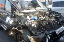 7 ô tô đâm nhau liên hoàn gần cao tốc Trung Lương