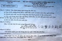 Xôn xao đề thi văn lạ toàn các từ mô, ri, rú, nỏ, chộ
