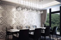 Trang trí phòng ăn tuyệt đẹp từ giấy dán tường