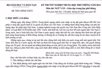 Đề và đáp án tốt nghiệp THPT môn Địa lý năm 2014