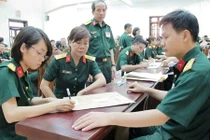 Từ ngày 5/3, các trường quân đội tổ chức sơ tuyển