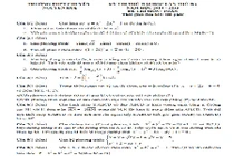 Đề thi thử THPT quốc gia môn Toán chuyên Nguyễn Huệ lần 3