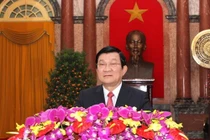 Chủ tịch nước Trương Tấn Sang chúc Tết Ất Mùi 2015
