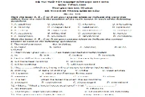 Đề thi thử THPT quốc gia môn Anh trường chuyên Lê Hồng Phong