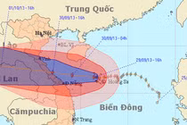 15h chiều nay, bão số 10 oanh tạc Quảng Bình, Quảng Trị