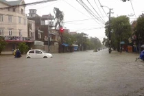 Chùm ảnh: Mưa lớn, Hà Tĩnh chìm trong biển nước