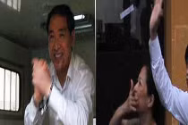 Dương Chí Dũng cười tươi, vợ khóc bịn rịn trong phút tiễn biệt