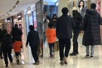Angelababy đưa con đi mua sắm cùng người đàn ông lạ 