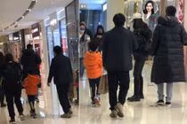 Angelababy đưa con đi mua sắm cùng người đàn ông lạ 