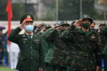 Thanh niên Thủ đô háo hức khí thế lên đường nhập ngũ