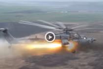 Xem "thợ săn đêm" Mi-28N khai hỏa tiêu diệt mục tiêu
