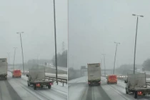 Video cột đèn "đu mình trong gió" gây sốt mạng