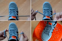 Cách buộc dây giày siêu nhanh trong 2 giây