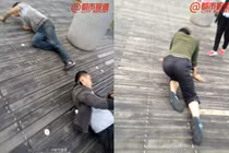 Công ty TQ phạt nhân viên bò quanh hồ gây phẫn nộ