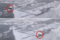 Video: Vật thể bay lạ suýt đâm vào máy bay trên không